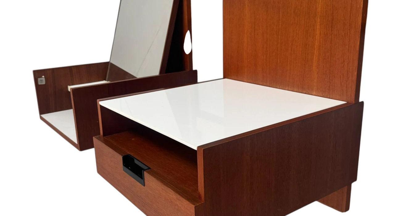 Two EU/NU-11 Japanese Series Wall Cabinets by Cees Braakman for Pastoe, 1958